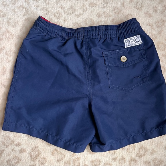 COPY - Polo Ralph Lauren Navy Blue Swim Shorts (size 6) - Picture 3 of 5